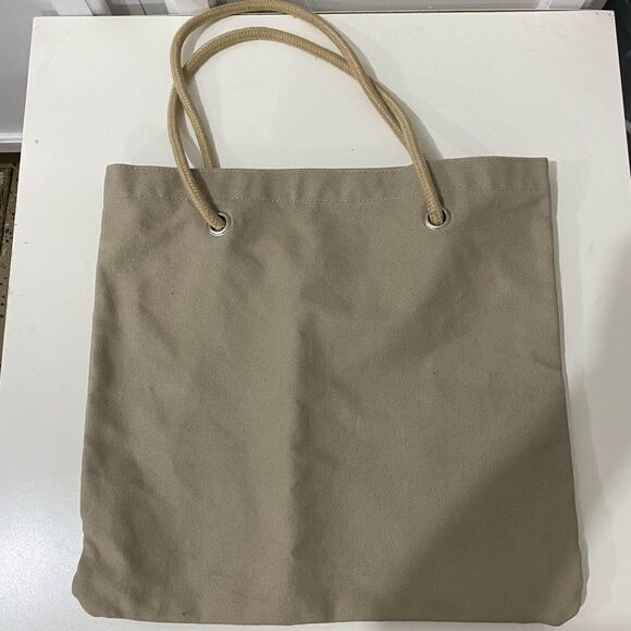 Vintage Genuine Desert Wash Tan Canvas Bag 100% Cotton Tote - Picture 9 of 10